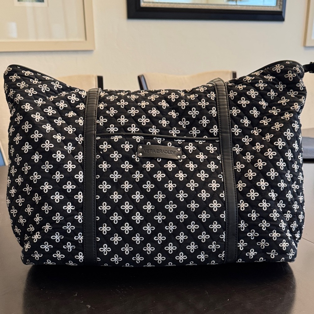 Vera Bradley Black and White Floral Baby Bag